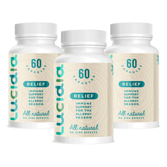 Lucidia 3-pack bundle - three bottles of natural allergy relief