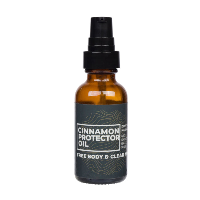Cinnamon Protector Oil - herbal topical oil for sinus relief and muscle recovery