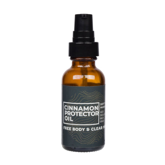 Cinnamon Protector Oil - herbal topical oil for sinus relief and muscle recovery